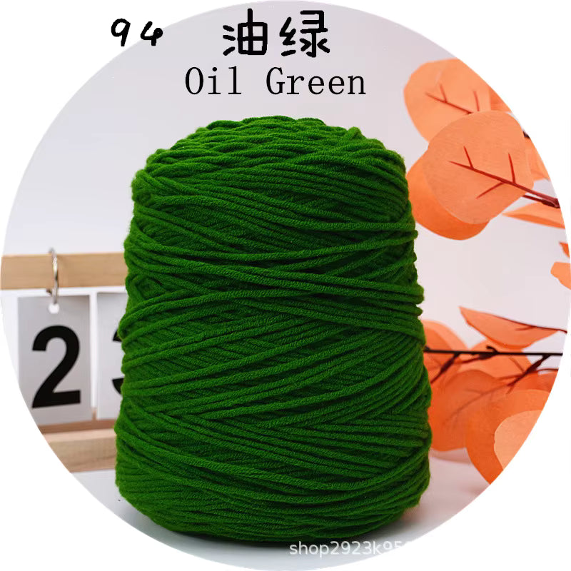 Holdbar 8-trådet flerfarvet tufting garn (400g)