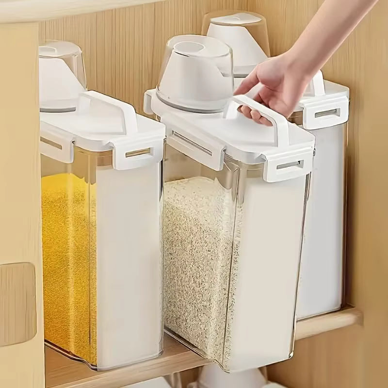 Luftdichter Vorratsbehälter mit integriertem Messbecher (2,5L)