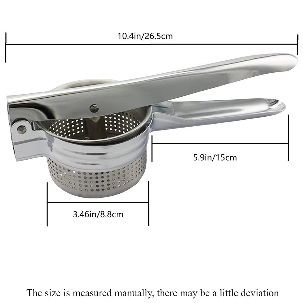 Langlebiger, lebensmittelechter Kartoffelstampfer aus Edelstahl (ergonomischer Griff)