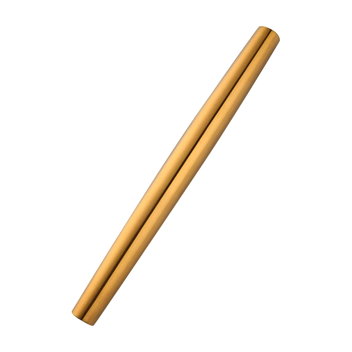 Gleichmäßig rollende Teigrolle aus Edelstahl (goldene Oberfläche)