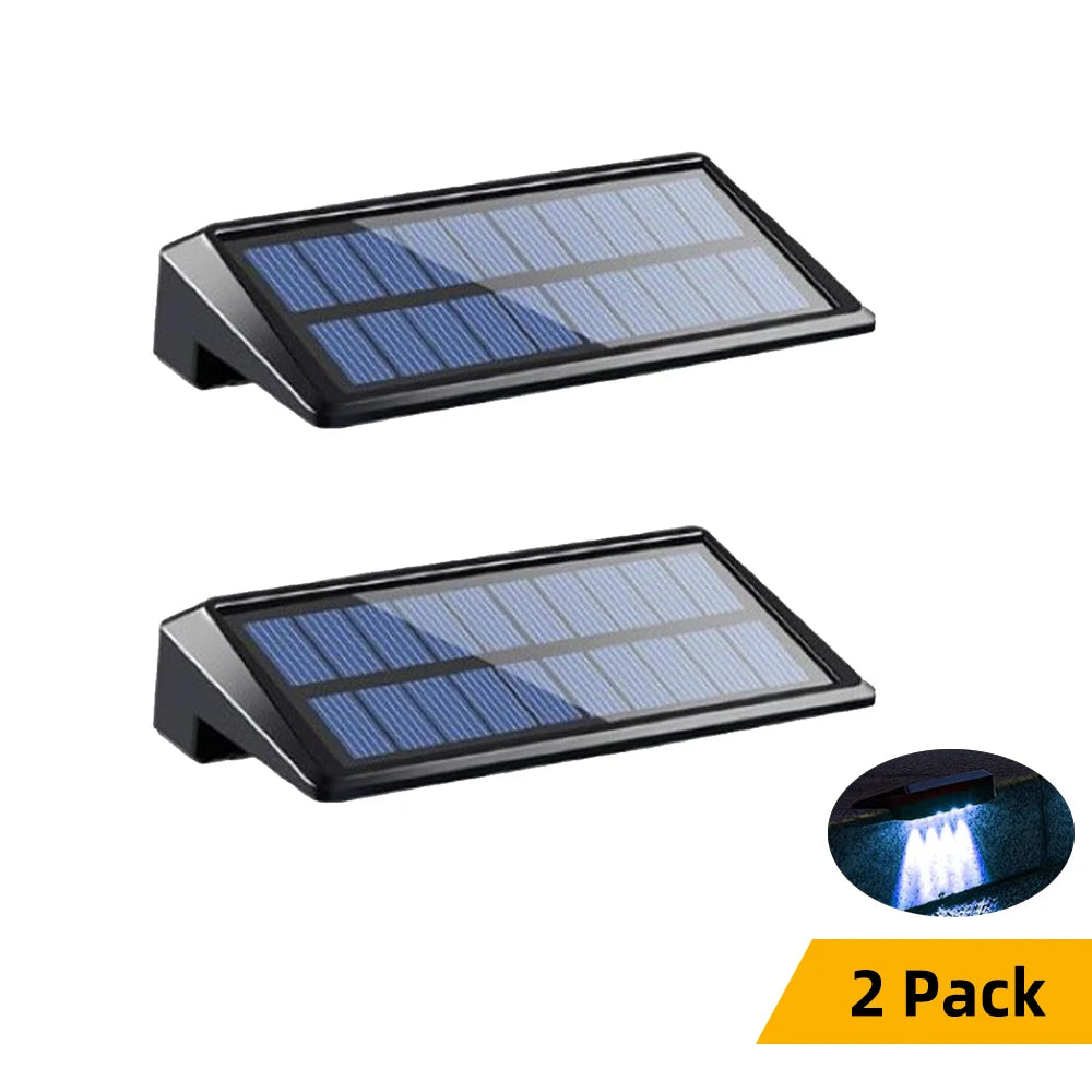 150-Lumen wasserdichte Solarzäunerlampen mit fokussierter Linse (2er-Pack)