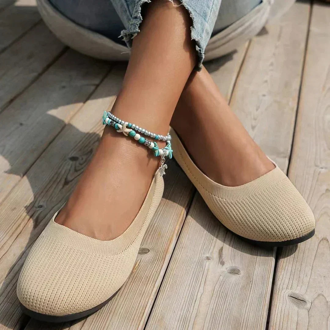 BreezeStep - Atmungsaktive flache Schuhe | Atmungsaktive flache Schuhe für frische Füße