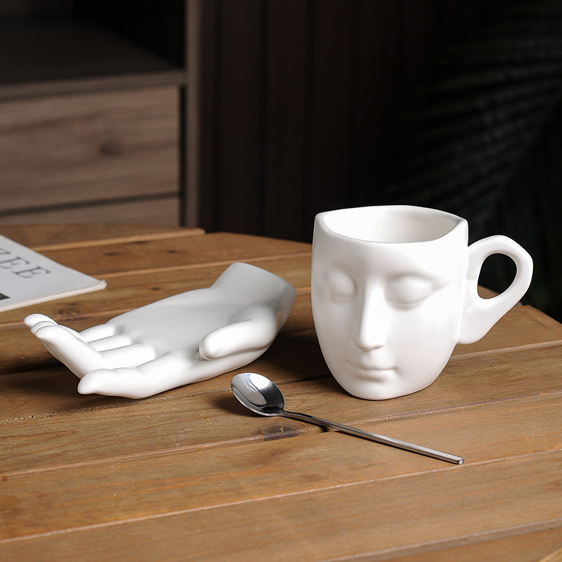 Kaffekunst - Keramische handduftende Kaffeetasse