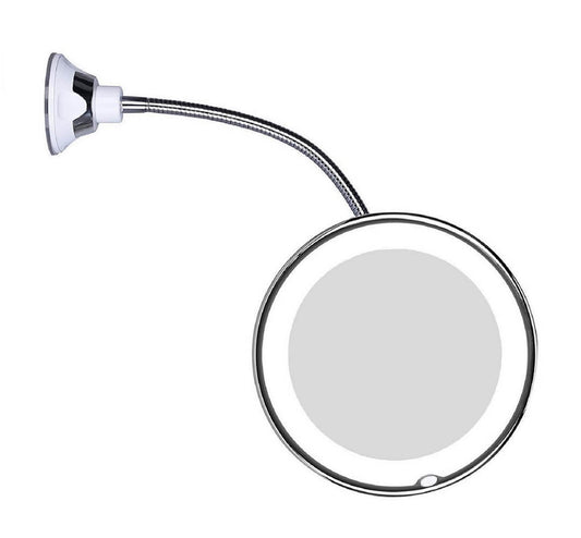 GlowMirror - LED-Vergrößerungsspiegel mit Schwanenhals
