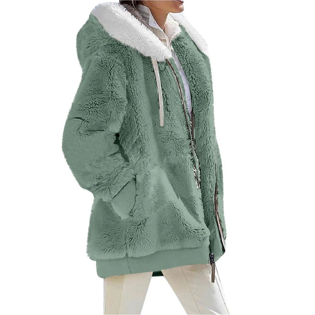 CozyChic - Cardigan i kashmirfleece | Slank og moderigtig