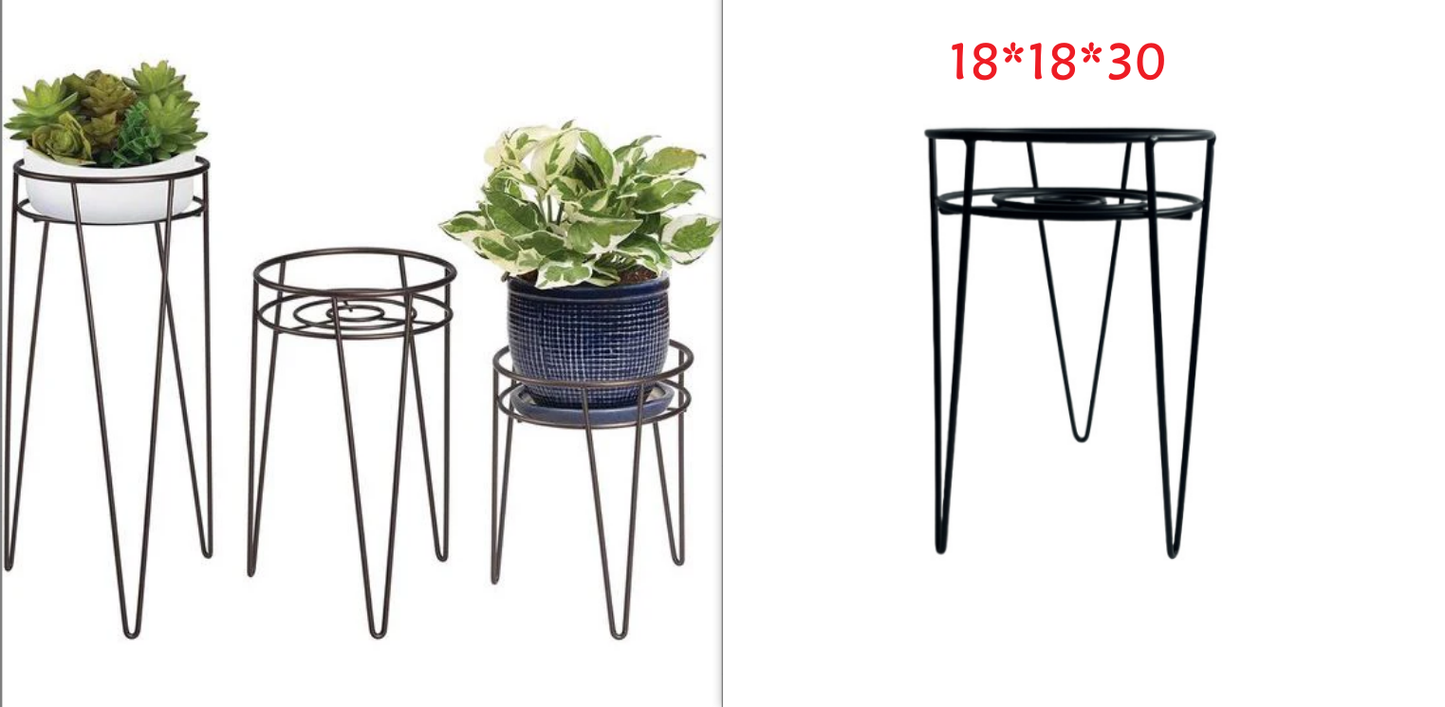 GreenStyle - mDesign Midcentury Set mit 3 Bodenpflanzen aus Metall