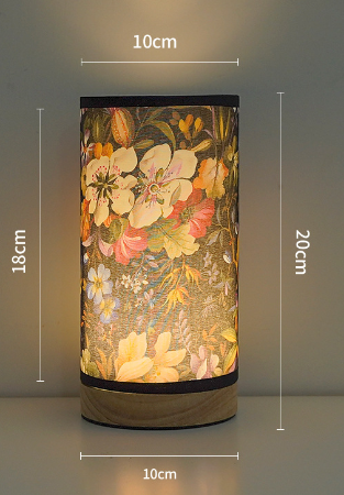Elegant Natlampe i Linnedesign med Varmt Lys til Soveværelset – Hyggelig Indendørs Belysning-4