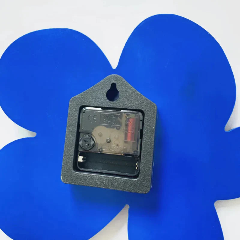 CobaltTick | Klassische blaue geometrische Wanduhr - Modernes dekoratives Design, minimalistische Wanddekoration