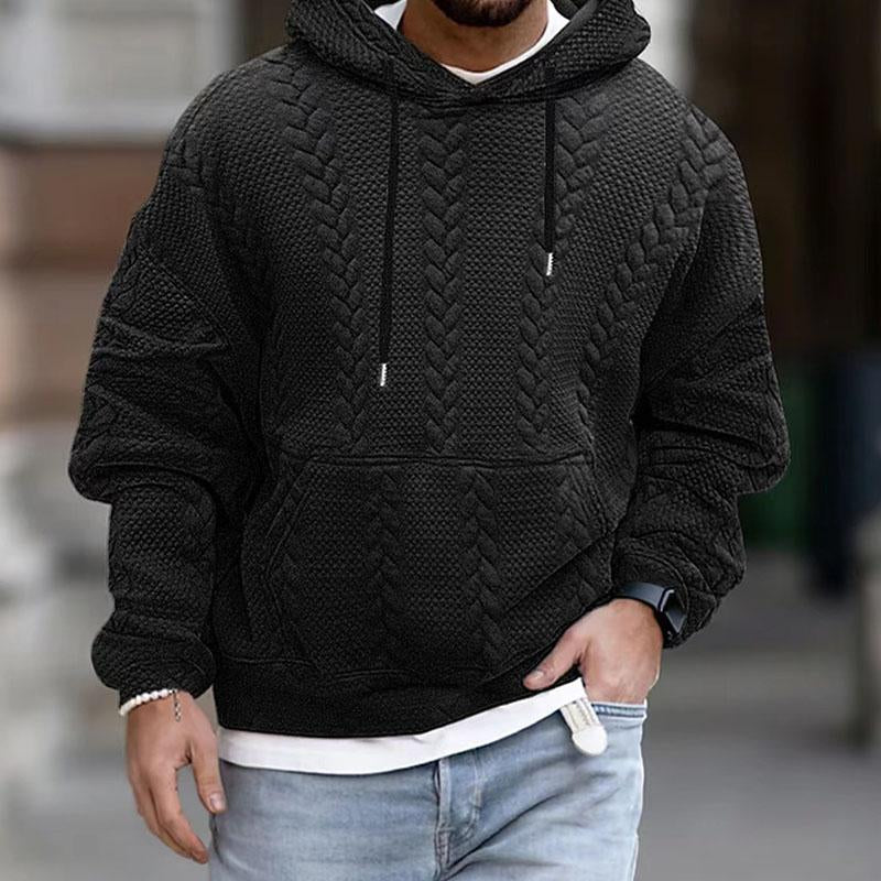 Bennett - Kapuzenpullover für Männer aus strukturiertem Strick