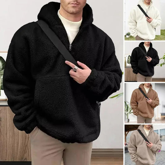 Nathan - Fleecepullover mit Kapuze für Männer