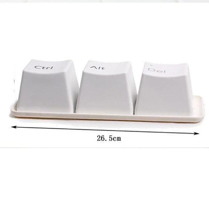 TechCups - 3-teiliges kreatives Ctrl-Alt-Del-Tastatursatz mit Tassen