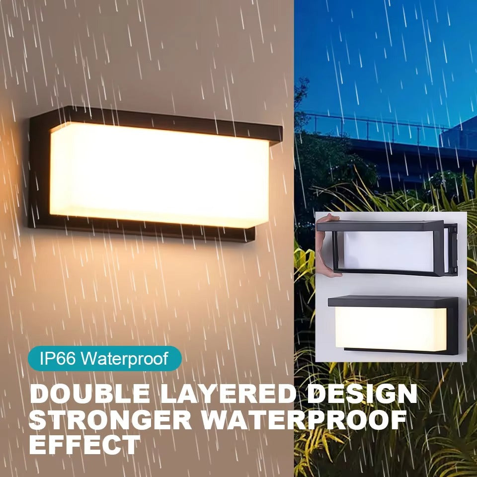 LED Wandleuchte mit Bewegungssensor – Außenveranda, Balkon & Garten