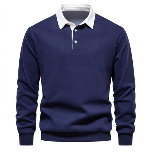 EleganzPlus - Lässiger Sweatshirt mit Reversknöpfen | Stil und Komfort kombiniert