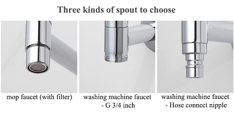 AquaStyle - Minimalistischer, wandmontierter Wasserhahn für das Badezimmer