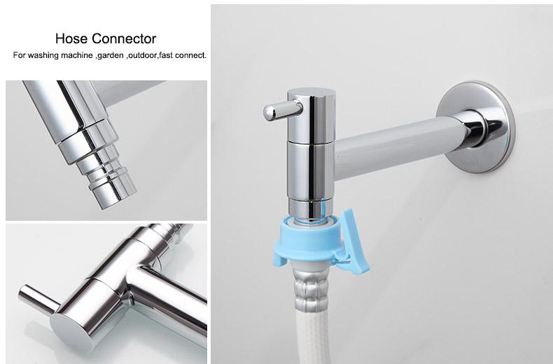AquaStyle - Minimalistischer, wandmontierter Wasserhahn für das Badezimmer