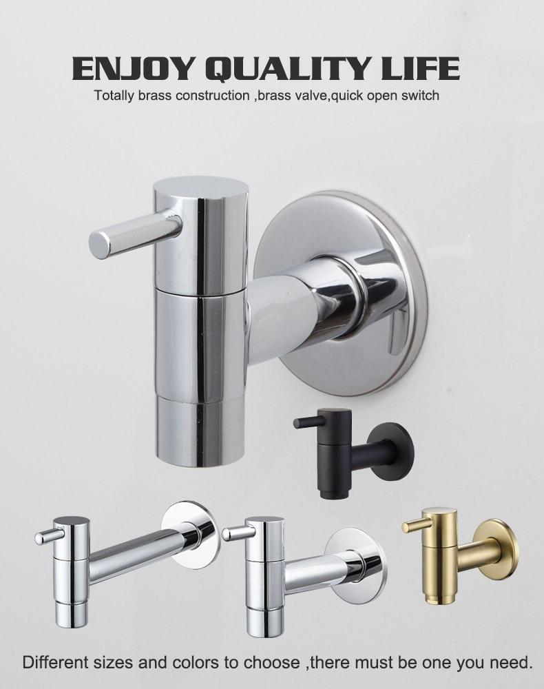 AquaStyle - Minimalistischer, wandmontierter Wasserhahn für das Badezimmer