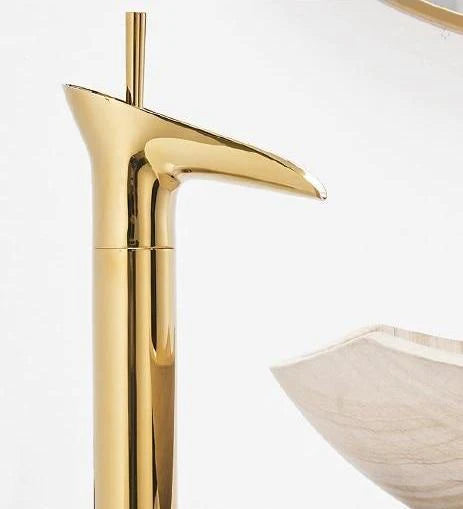 AquaLuxe - Wasserfall antike Wasserhahn Waschbeckenarmatur Messing Waschbeckenarmatur | 50% RABATT