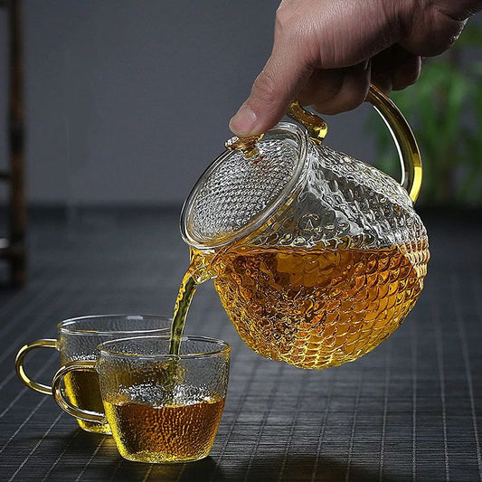Teaviva - Teekanne aus hitzebeständigem Borosilikatglas mit Filter und/oder Tasse