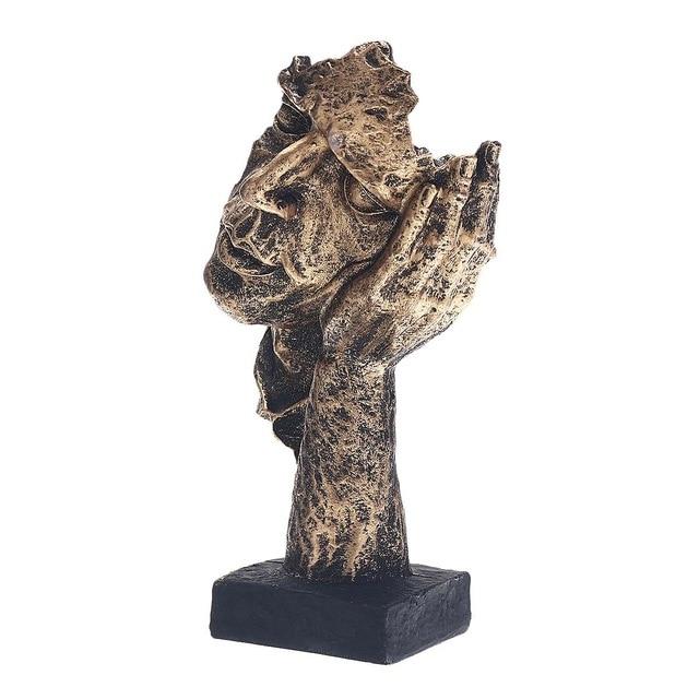 Variant image for Abstrakt Guld Skulptur i Høj Kvalitet – Unik Indretning til Moderne og Klassiske Rum-3