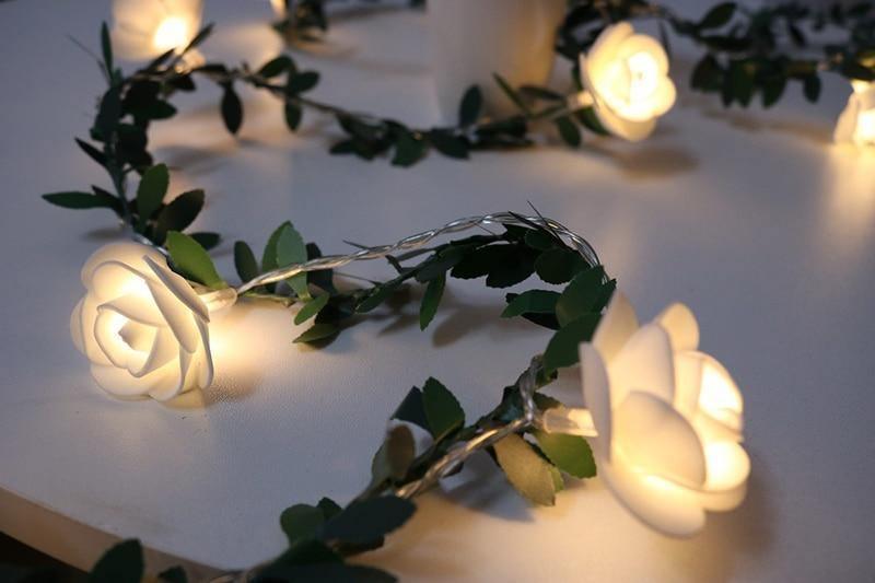 VineSpark - Blätternde, blühende Ranken aus LED-Licht