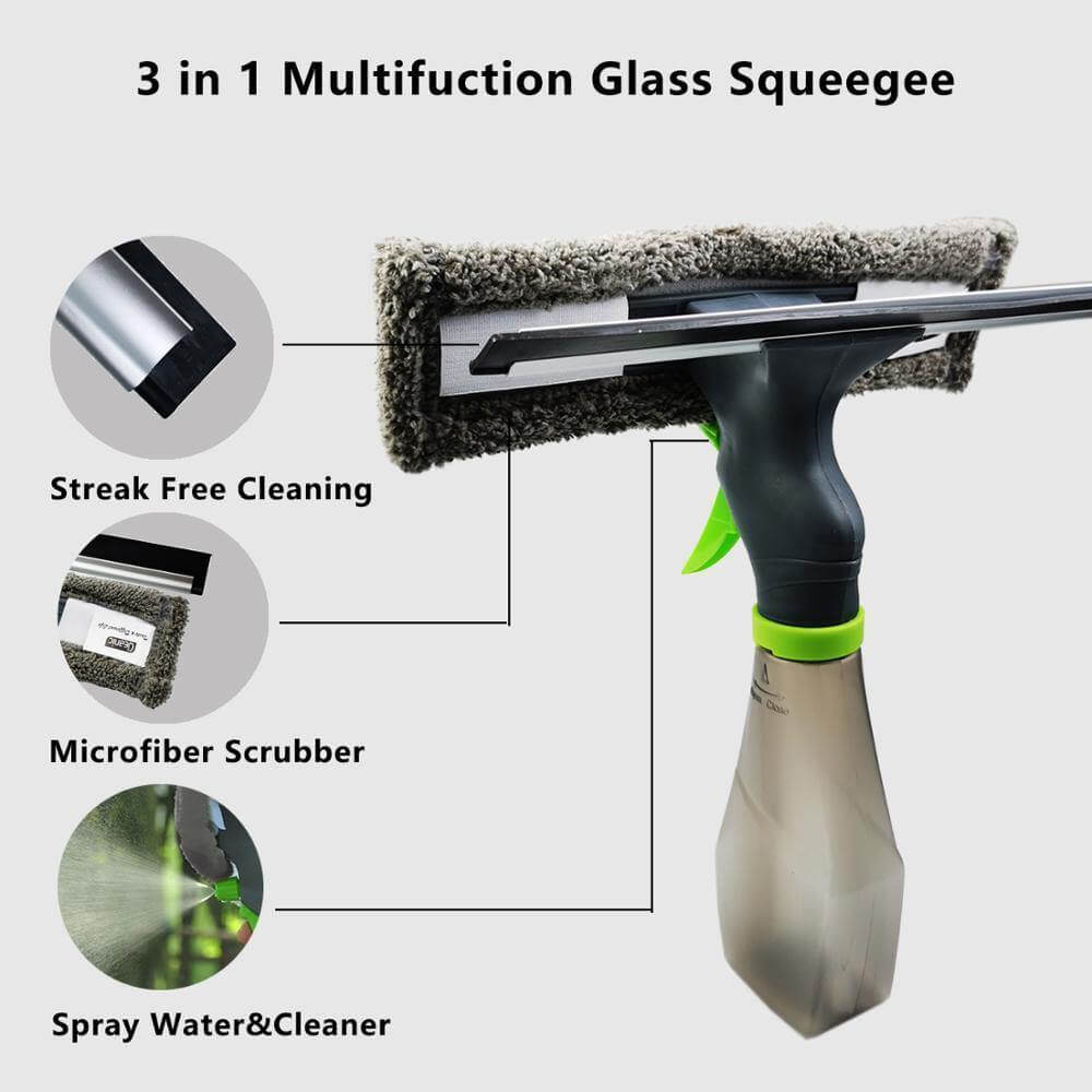 GlanzMax - 3-in-1 Sprühflasche für Fenster- und Scheibenwischer
