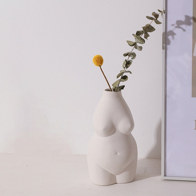 NordicGrace - Nordische keramische Kunstkörpervase Desktop-Ornamente