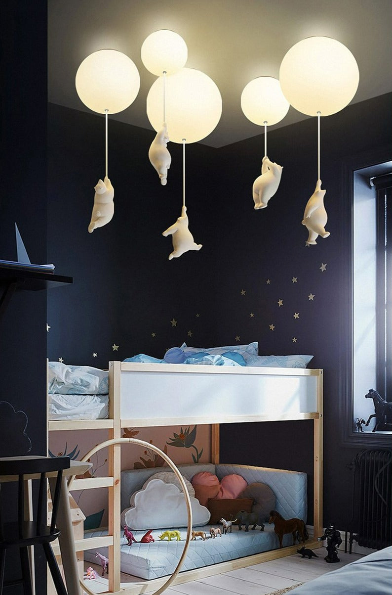 BearGlow - Luftballon Bären Deckenlampe