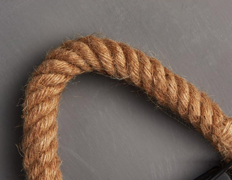 TwineLuxe - Vintage Seil-Wandleuchte - Eisen- und Seil-Design im Industriedesign