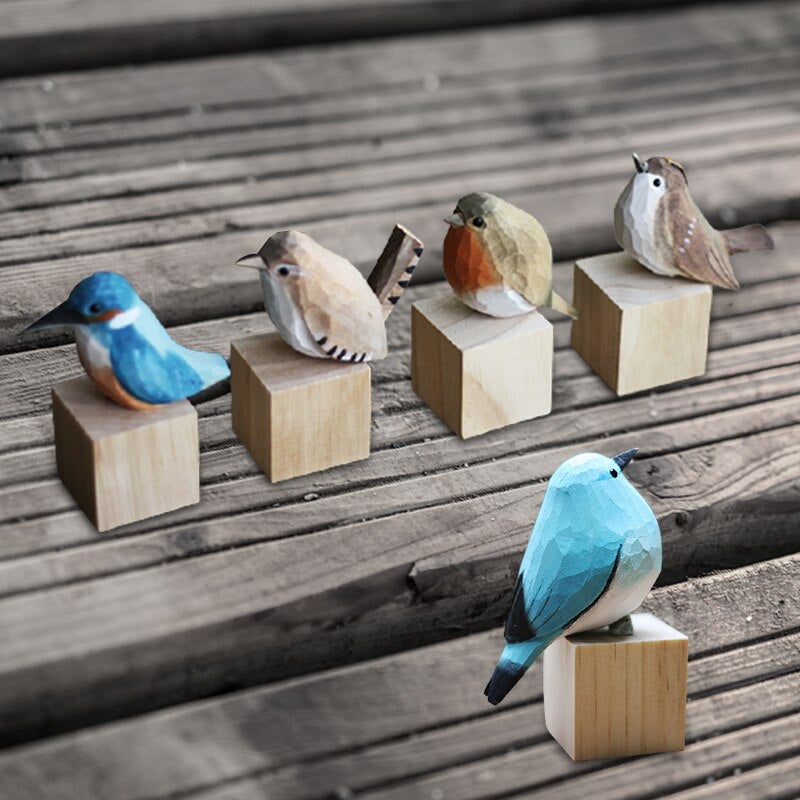 Fuglemagi - handgefertigte Vögel aus Holz