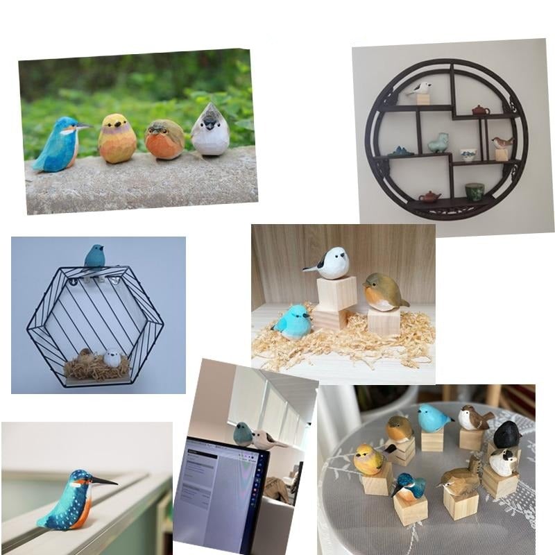 Fuglemagi - handgefertigte Vögel aus Holz