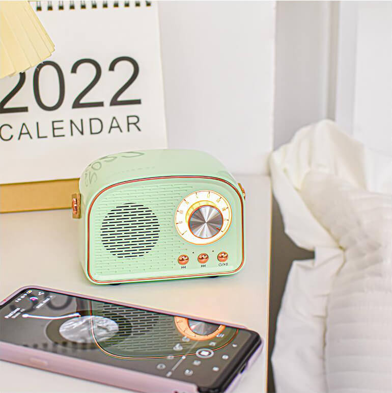 SoundSphere - Retro runde Radio Bluetooth-Lautsprecher