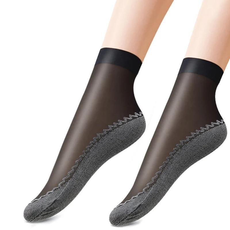 LuxusSneaker - Unsichtbare rutschfeste Socken aus Kristallsatin
