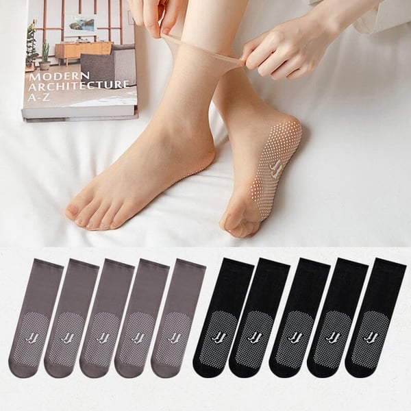 LuxusSneaker - Unsichtbare rutschfeste Socken aus Kristallsatin
