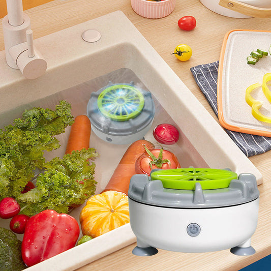 PureSpin Obst- & Gemüsereiniger | Chemiefreie Hygiene | USB-Ladung | ABS & Silikon