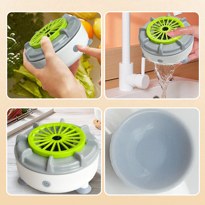 PureSpin Obst- & Gemüsereiniger | Chemiefreie Hygiene | USB-Ladung | ABS & Silikon