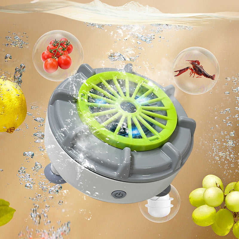 PureSpin Obst- & Gemüsereiniger | Chemiefreie Hygiene | USB-Ladung | ABS & Silikon
