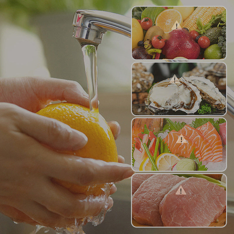 PureSpin Obst- & Gemüsereiniger | Chemiefreie Hygiene | USB-Ladung | ABS & Silikon