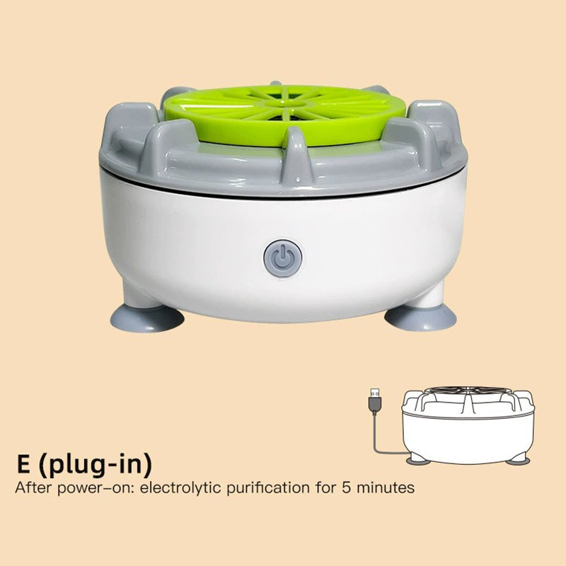PureSpin Obst- & Gemüsereiniger | Chemiefreie Hygiene | USB-Ladung | ABS & Silikon