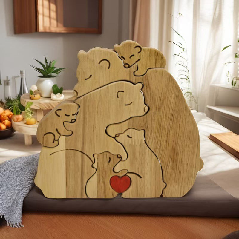 HearthHugs Holzpuzzle Ornamente — Liebe täglich vereinen