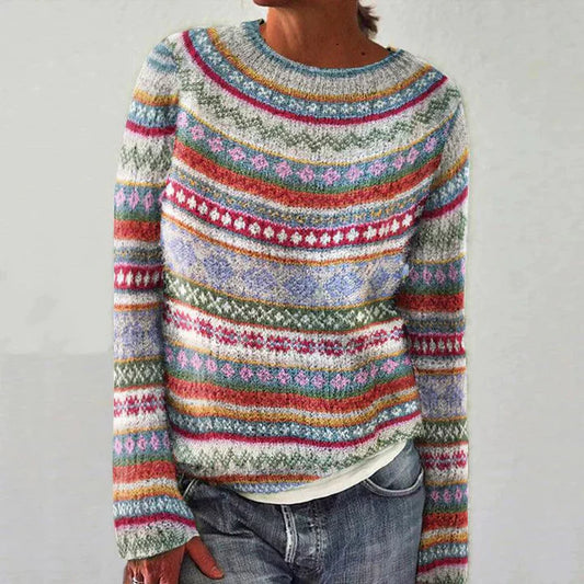 ChicEase - Schicke Pullover mit Print | Stilvoller Komfort für jeden Tag
