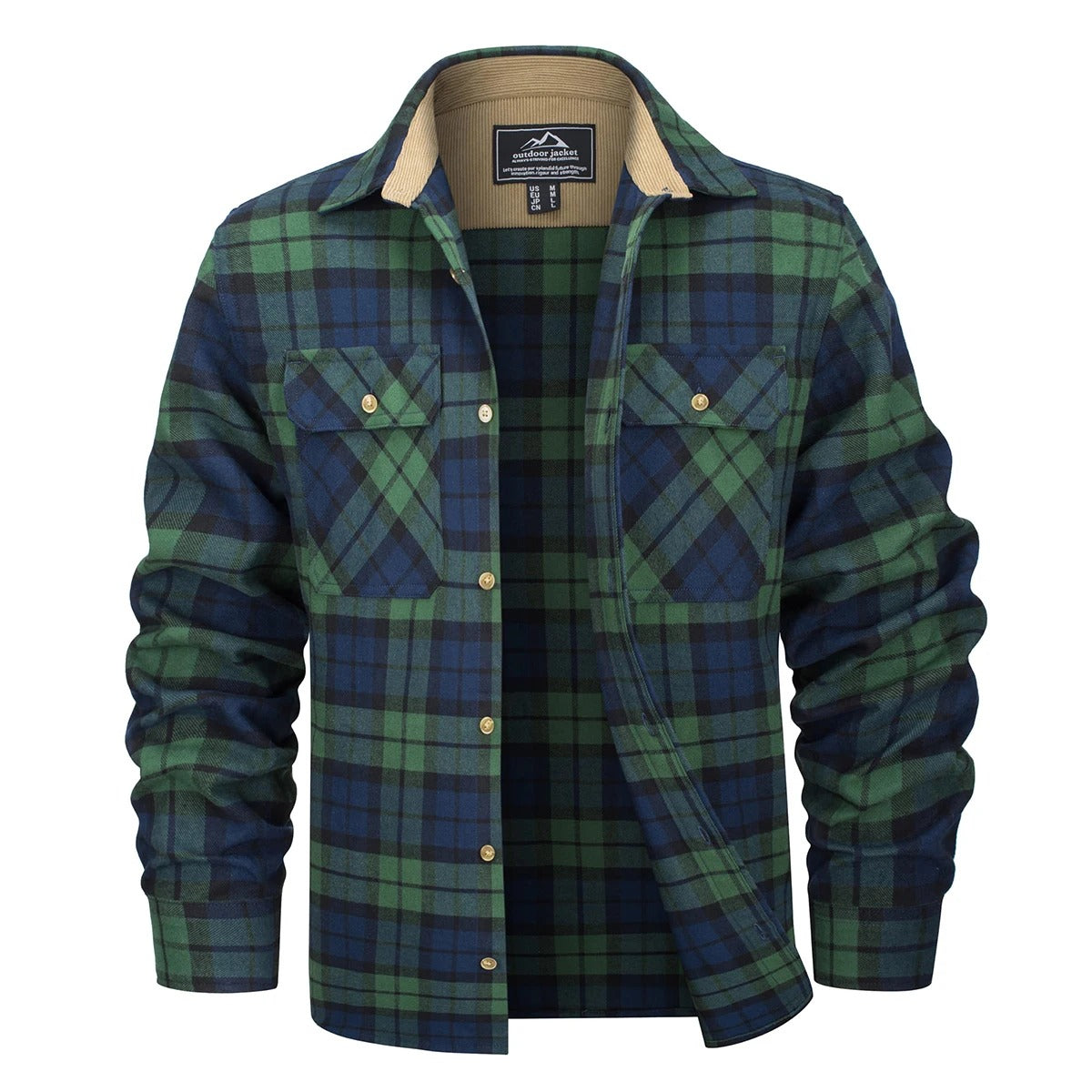 StyleComfort - Gefüttertes Flanellhemd für Männer | Wärme und lässiger Chic für kalte Tage