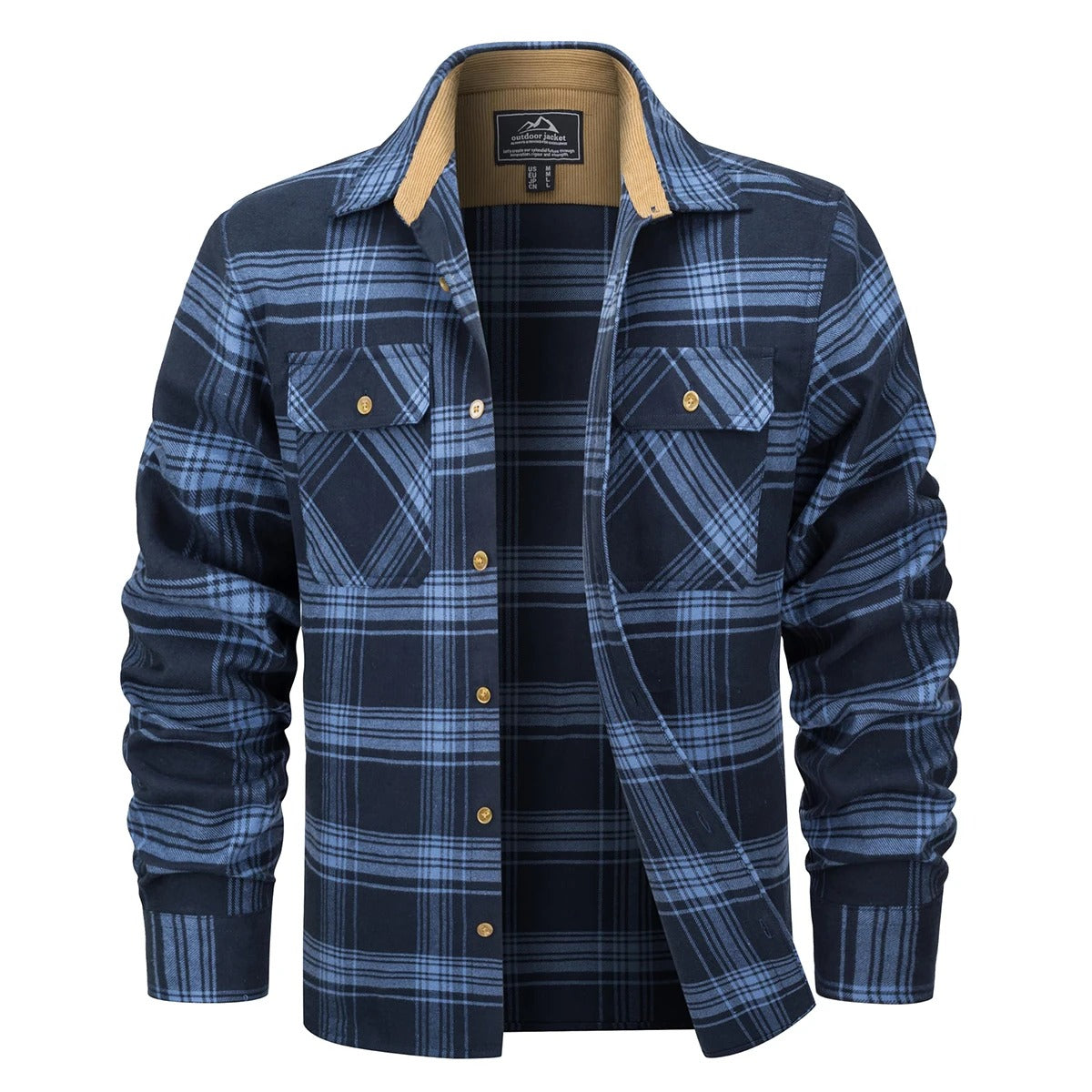 StyleComfort - Gefüttertes Flanellhemd für Männer | Wärme und lässiger Chic für kalte Tage