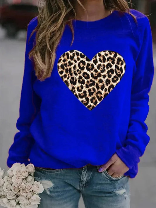 Selene - Sweatshirt für Frauen mit Rundhalsausschnitt und Tiermotiven