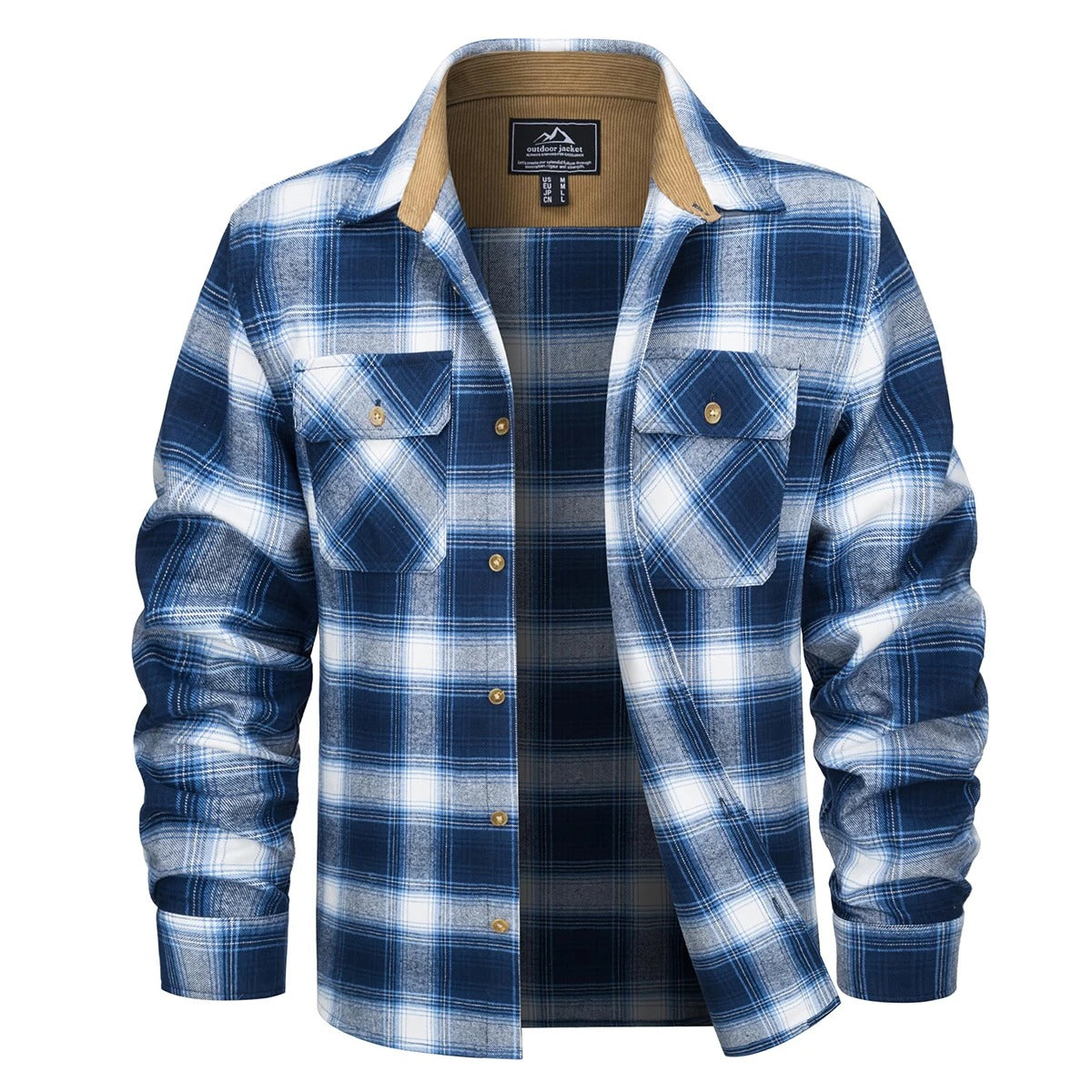 StyleComfort - Gefüttertes Flanellhemd für Männer | Wärme und lässiger Chic für kalte Tage