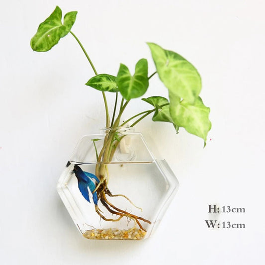 GlasArt - Wandvase aus Glas | Elegante Wandvasen aus Borosilikatglas für Ihre Kreativität