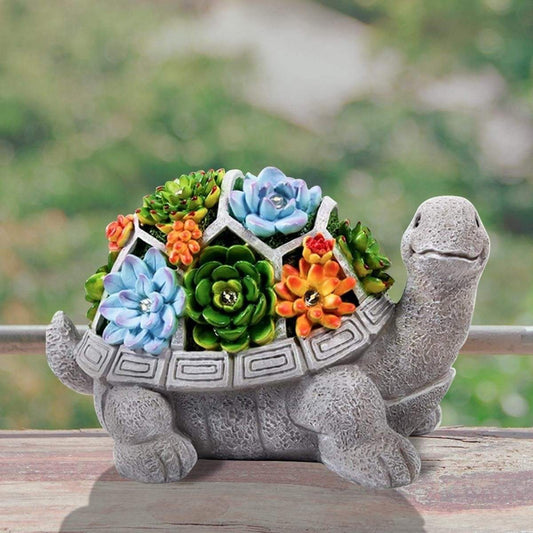 LumiTurtle - solarbetriebene Schildkröte für magische Gartenbeleuchtung