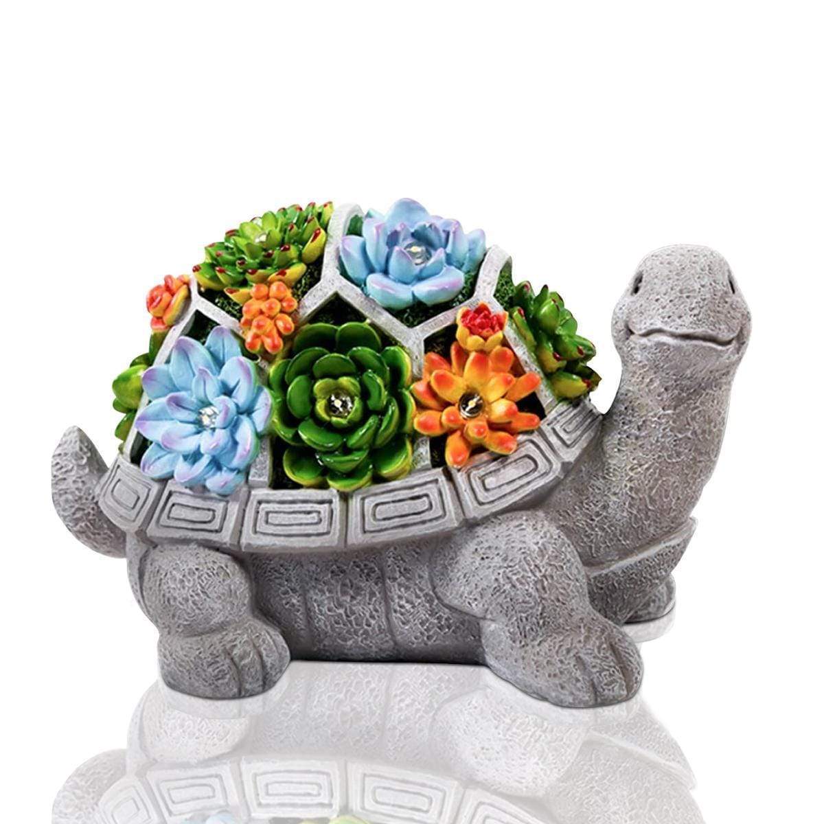 LumiTurtle - solarbetriebene Schildkröte für magische Gartenbeleuchtung
